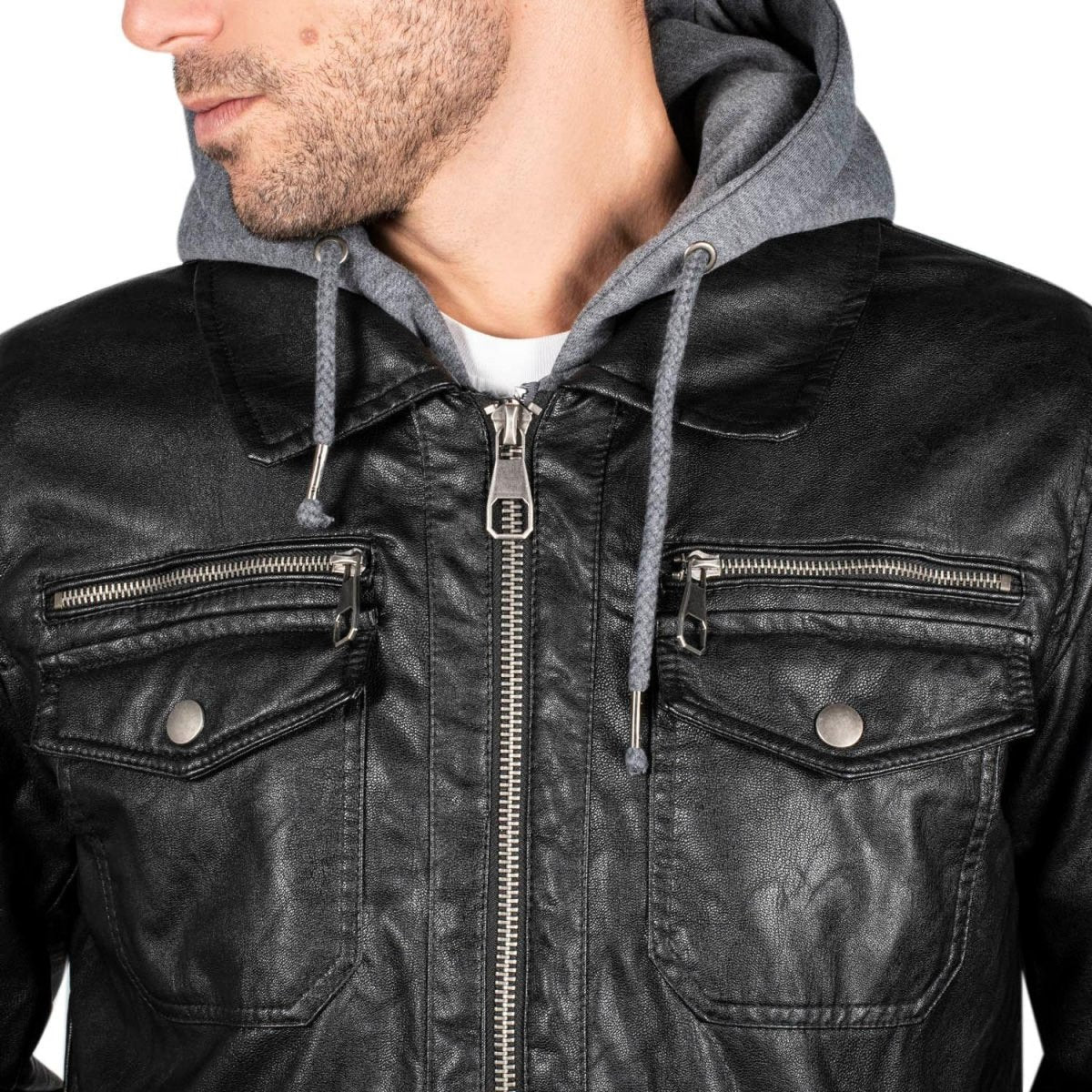 Chamarra Vinipiel Con Gorro Hombre - Greenlander