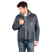 Chamarra Vinipiel Con Gorro Hombre - Greenlander