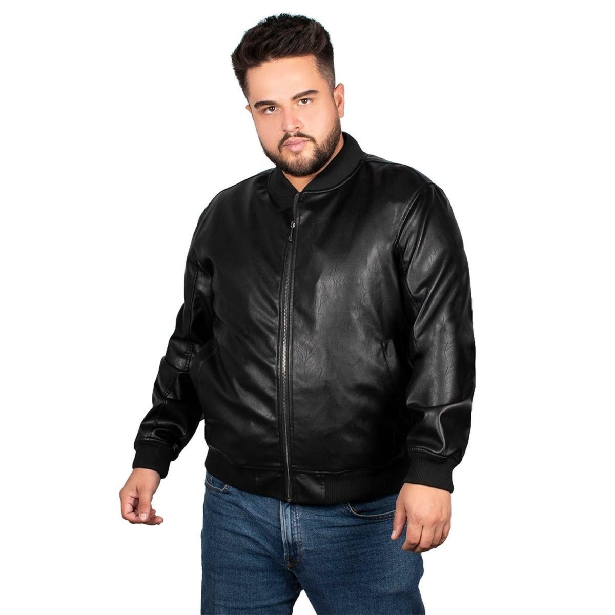 Chamarra Vinipiel Lifestyle Hombre Plus Size - Greenlander
