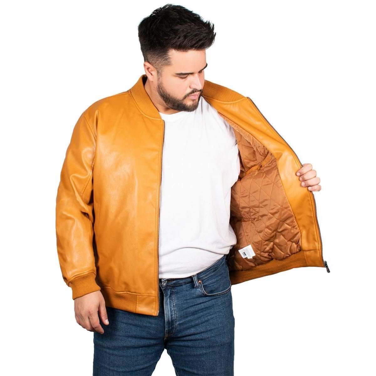 Chamarra Vinipiel Lifestyle Hombre Plus Size - Greenlander
