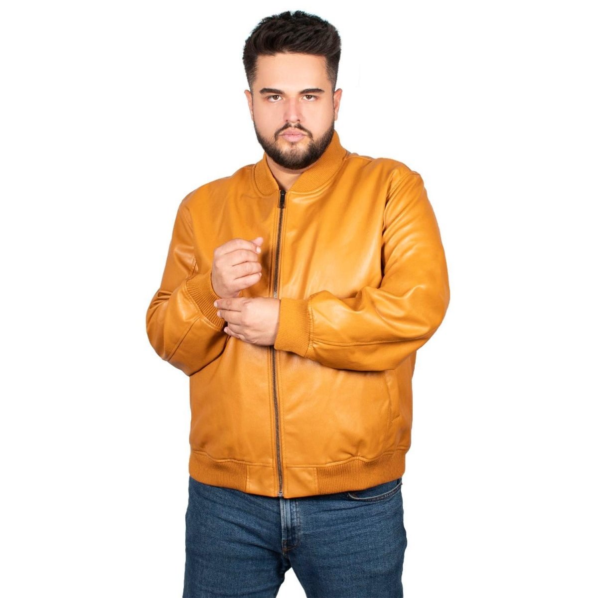 Chamarra Vinipiel Lifestyle Hombre Plus Size - Greenlander
