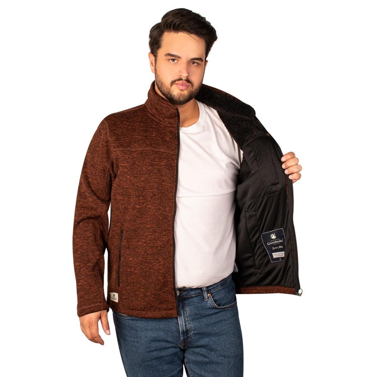 Chaqueta Greenlander de Punto Hombre Plus Size - Greenlander
