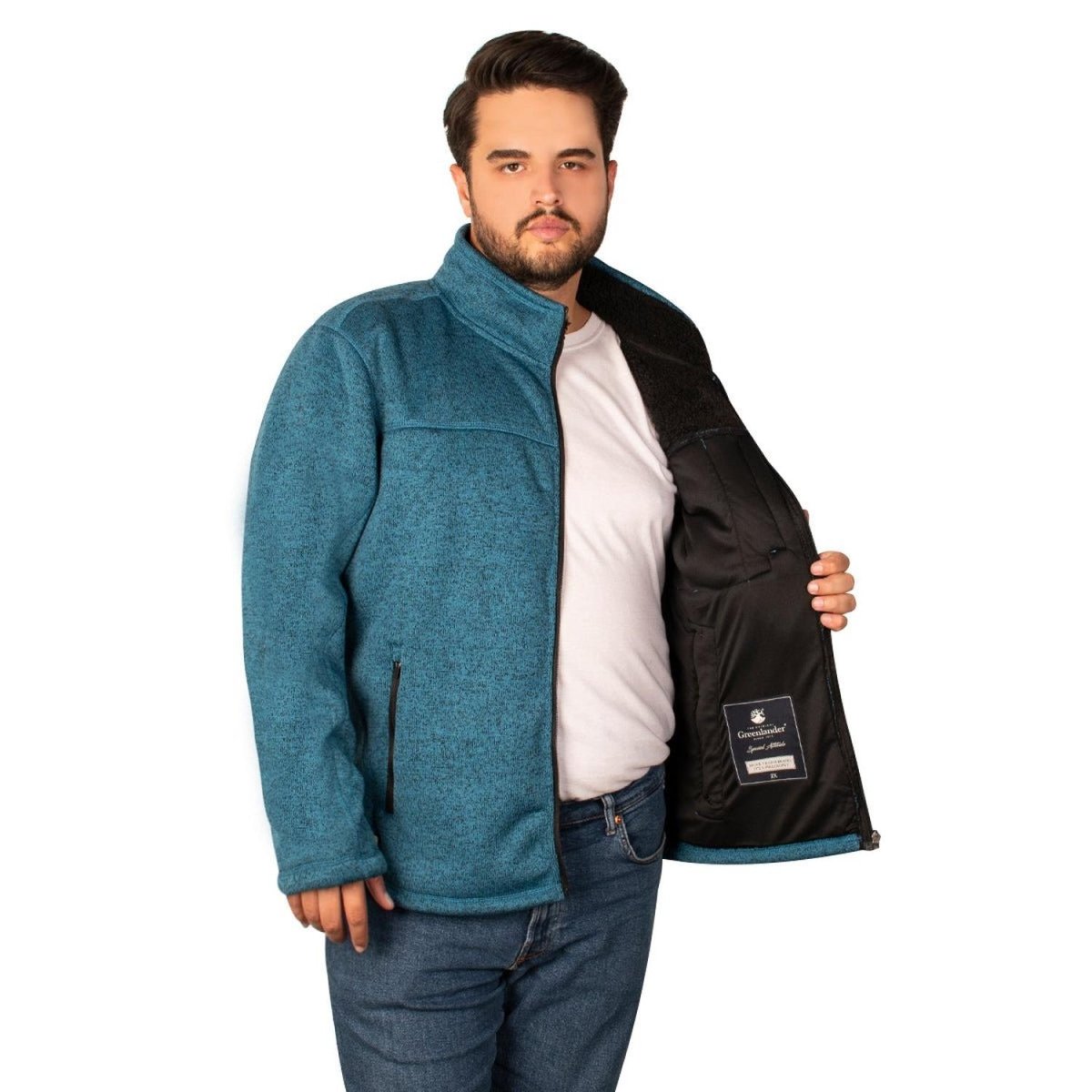 Chaqueta Greenlander de Punto Hombre Plus Size - Greenlander