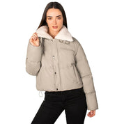 Jacket Vinil con Cuello de Peluche Greenlander Mujer - Greenlander