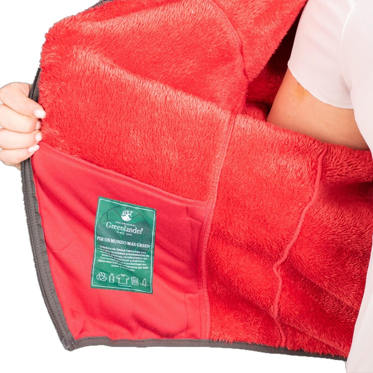 Sudadera Eco Fleece con Fur Greenlander Dama Plus size - Greenlander