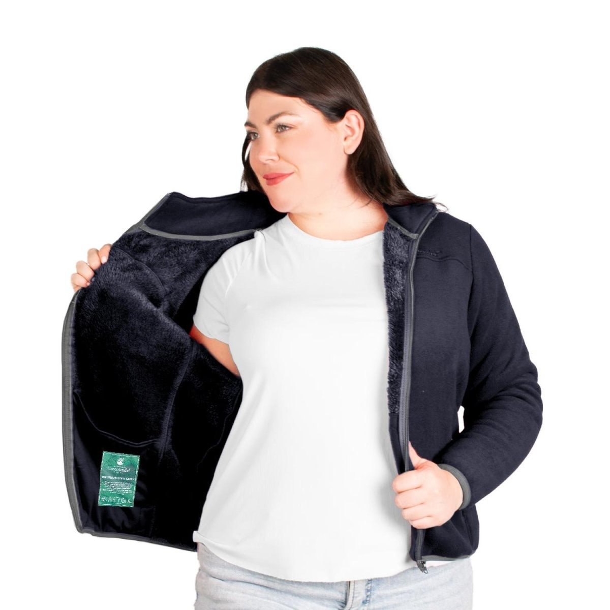 Sudadera Eco Fleece con Fur Greenlander Dama Plus size - Greenlander