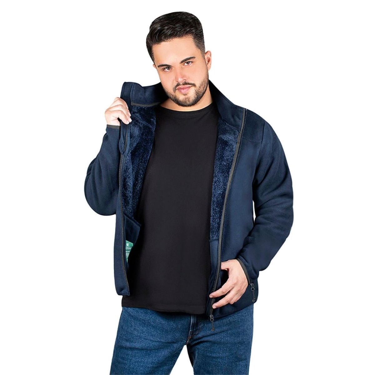Sudadera Eco Fleece con Fur Greenlander Hombre Plus size - Greenlander