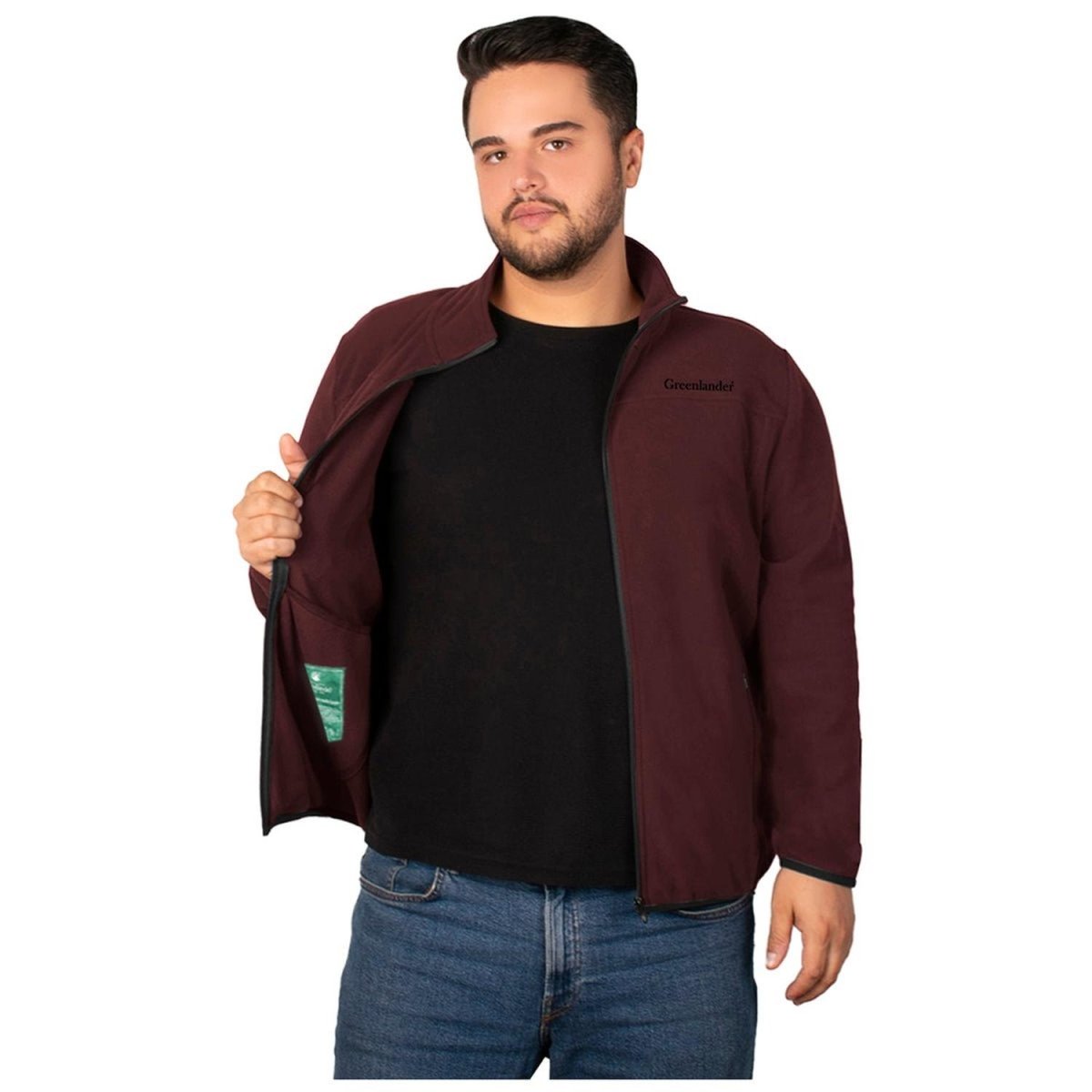 Sudadera Eco Fleece Ligero Greenlander Hombre Plus Size - Greenlander
