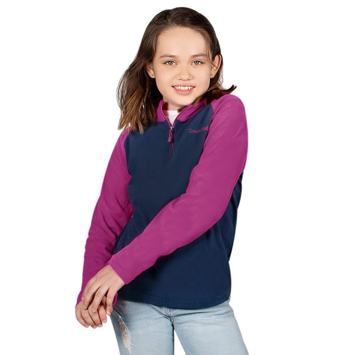 Sudadera Fleece Comfort Medio Cierre Niña - Greenlander
