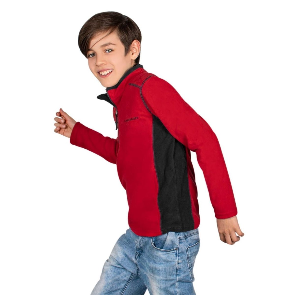 Sudadera Fleece Comfort Medio Cierre Niño - Greenlander