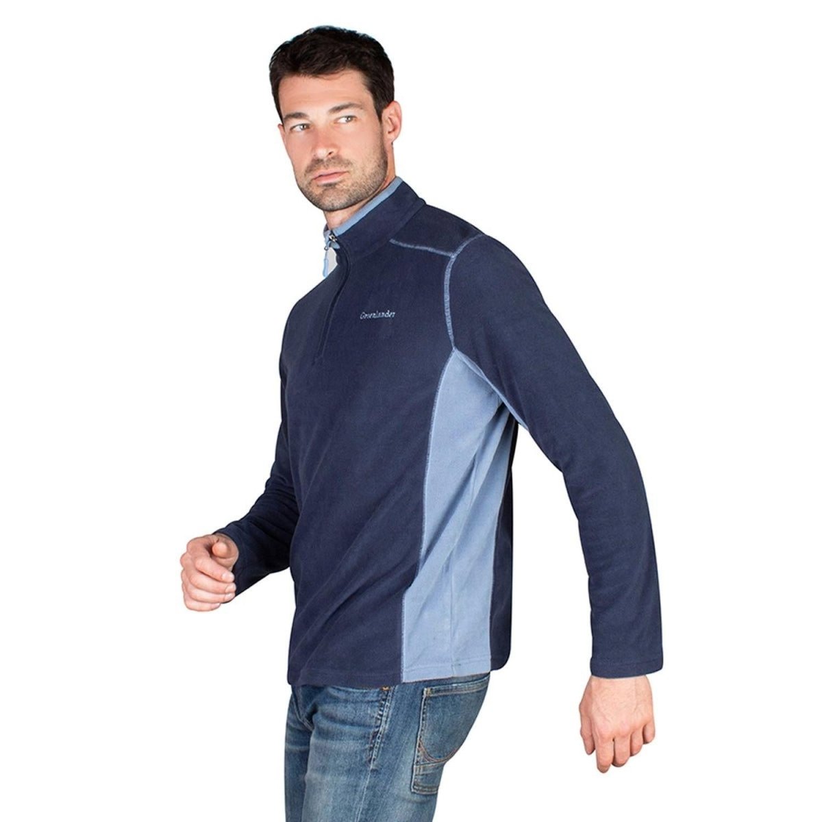 Sudadera Fleece Medio Cierre Hombre - Greenlander