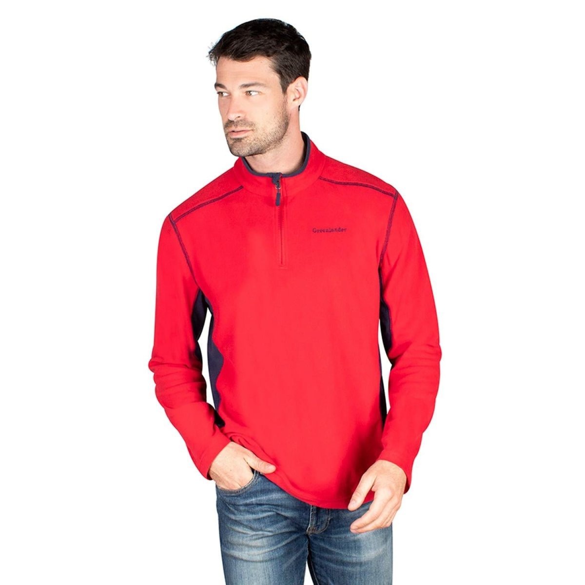 Sudadera Fleece Medio Cierre Hombre - Greenlander