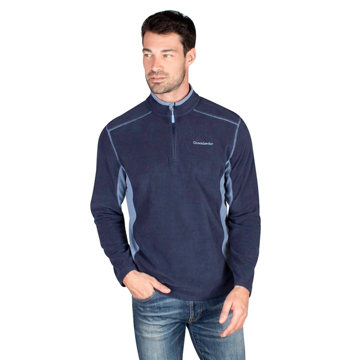 Sudadera Fleece Medio Cierre Hombre - Greenlander