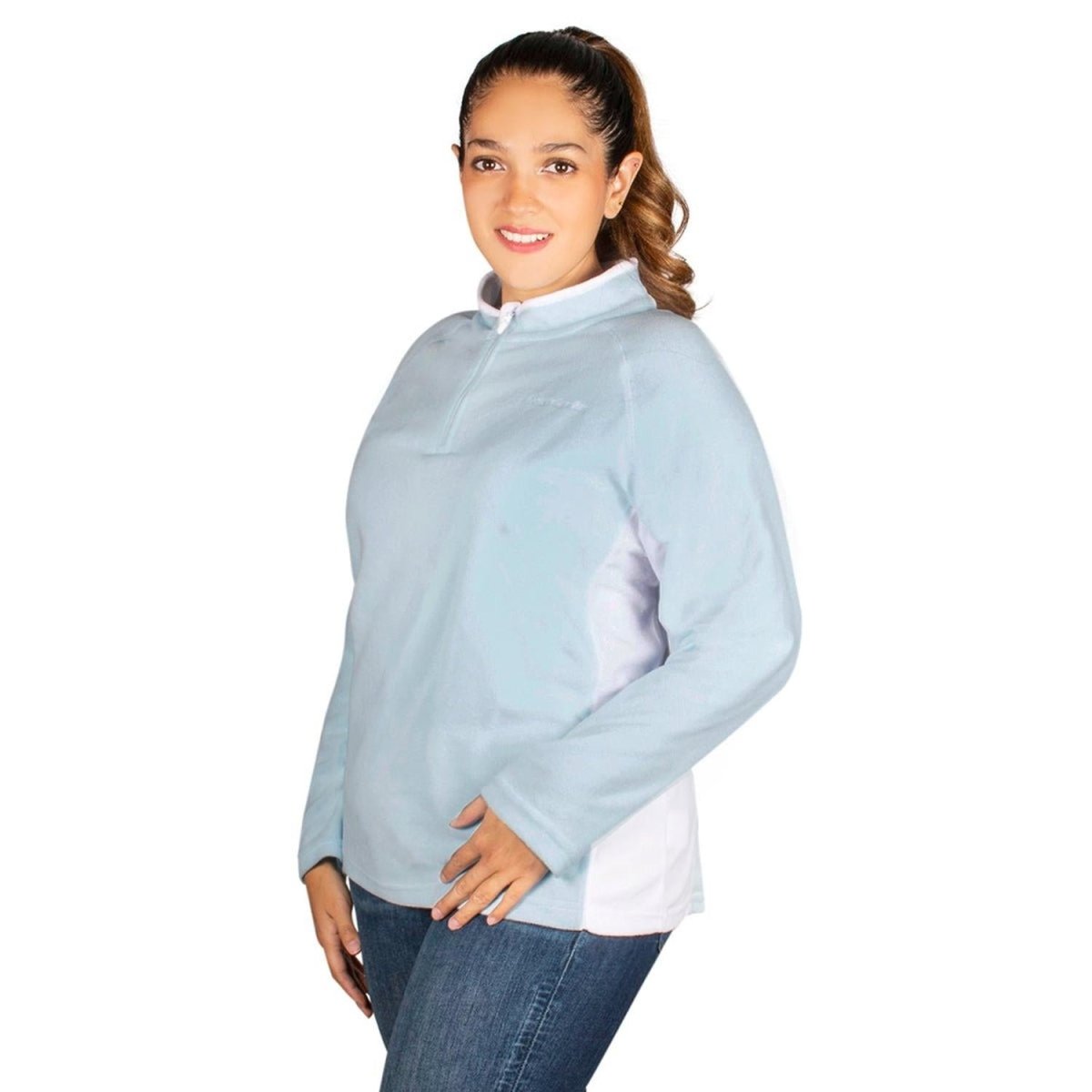 Sudadera Fleece Medio Cierre Mujer Plus Size - Greenlander