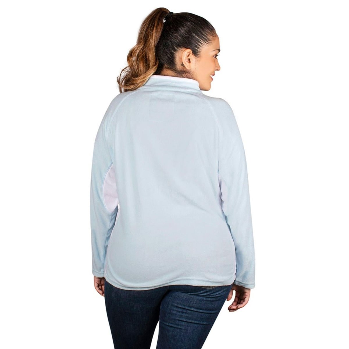 Sudadera Fleece Medio Cierre Mujer Plus Size - Greenlander