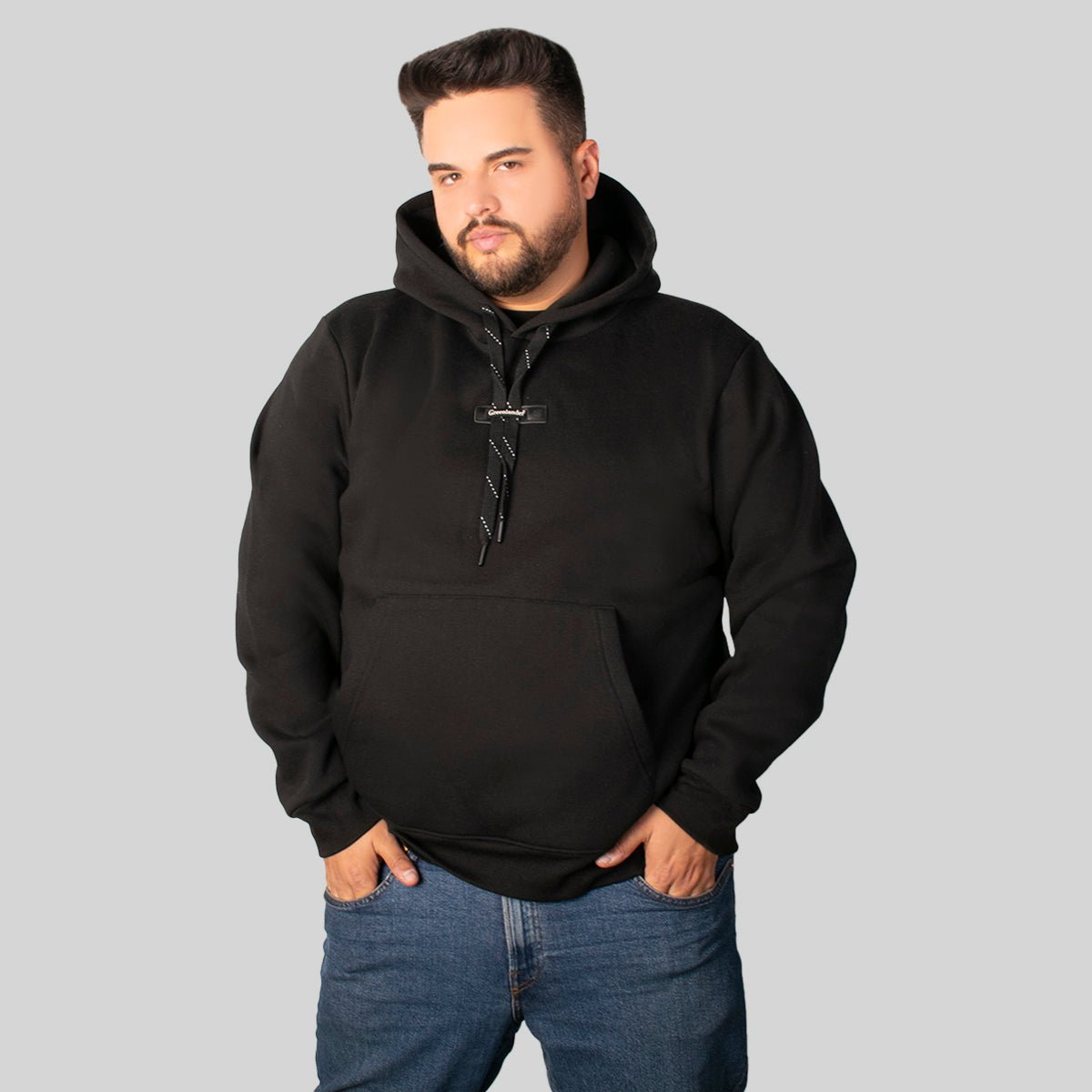 Sudadera Unisex Plus Size Greenlander Hoodie Básica - The Original Greenlander