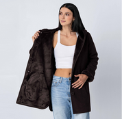 Chamarra Abrigo Fleece para Mujer con Gorro y Forro Afelpado | Greenlander