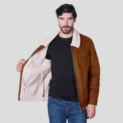 Chamarra de Gamuza para Hombre con Forro de Borrega | Greenlander