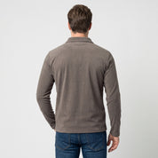 Sudadera Fleece para Hombre Manga Larga con Cuello Polo | Greenlander