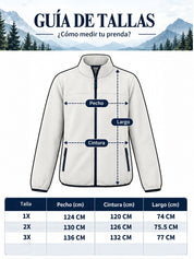 Chamarra Fleece para Hombre con Medio Cierre y Cuello Alto | Greenlander