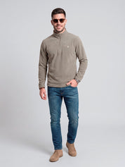 Sudadera Fleece para Hombre con Medio Cierre y Cuello Alto | Greenlander