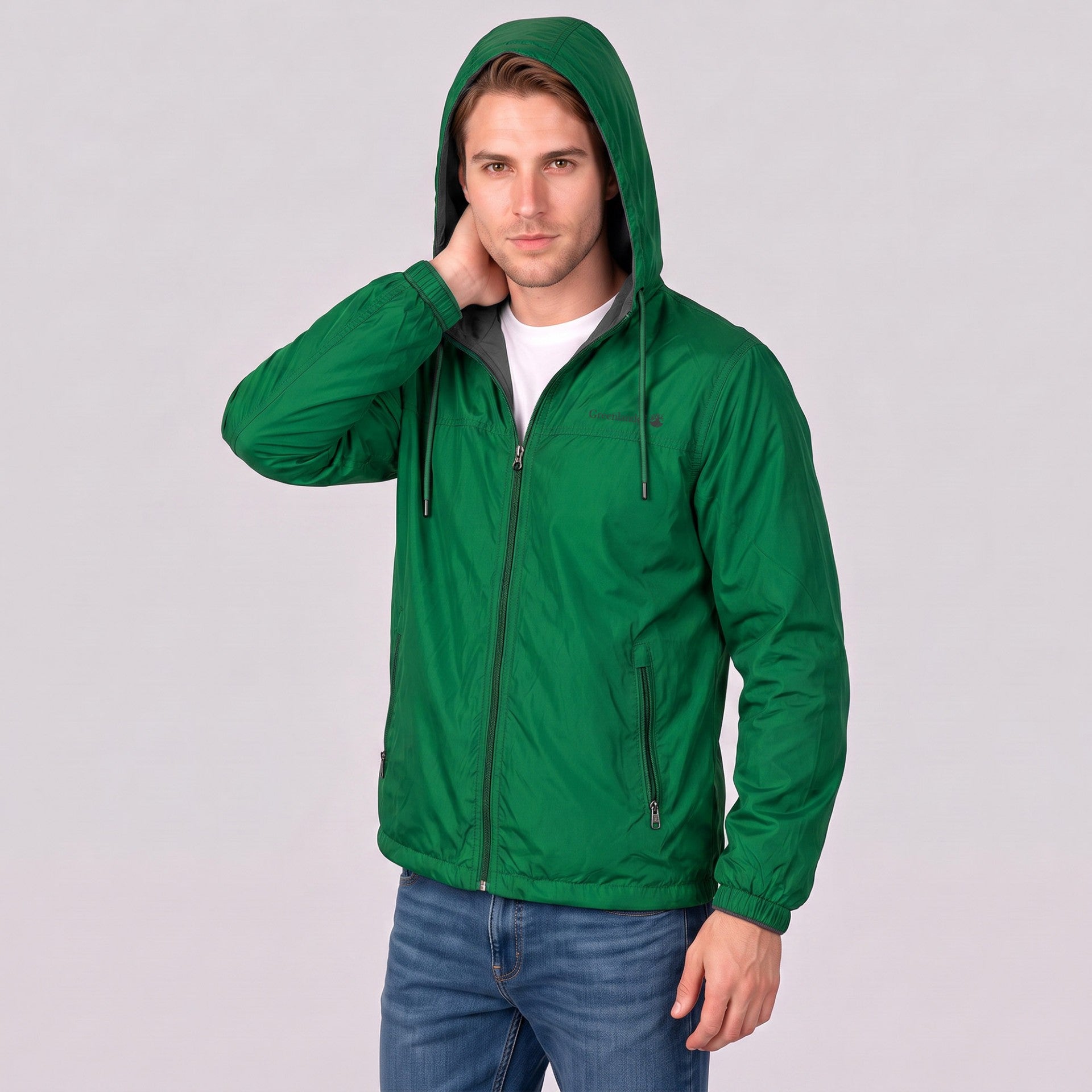 Chamarra Doble Vista para Hombre con Bolsillos y Cierre | Greenlander
