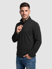 Sudadera Fleece para Hombre con Medio Cierre y Cuello Alto | Greenlander