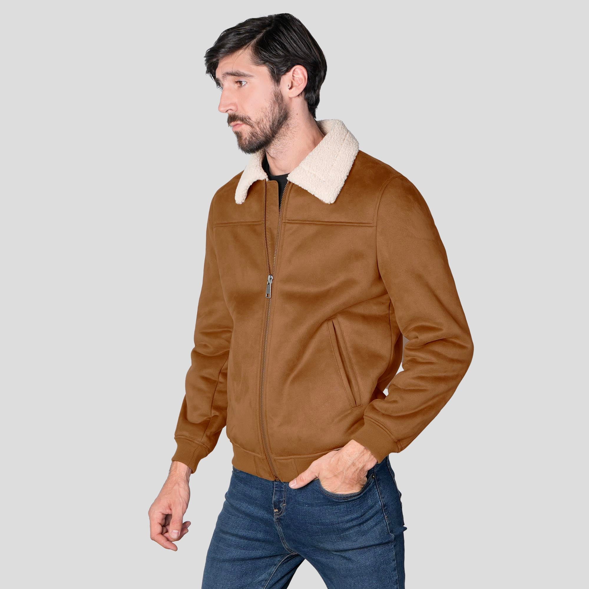Chamarra Tipo Gamuza para Hombre con Forro Afelpado | Greenlander