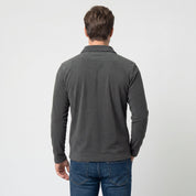 Sudadera Fleece para Hombre Manga Larga con Cuello Polo | Greenlander
