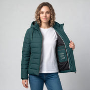 Chamarra Acolchada para Mujer con Capucha Ajustable | Greenlander