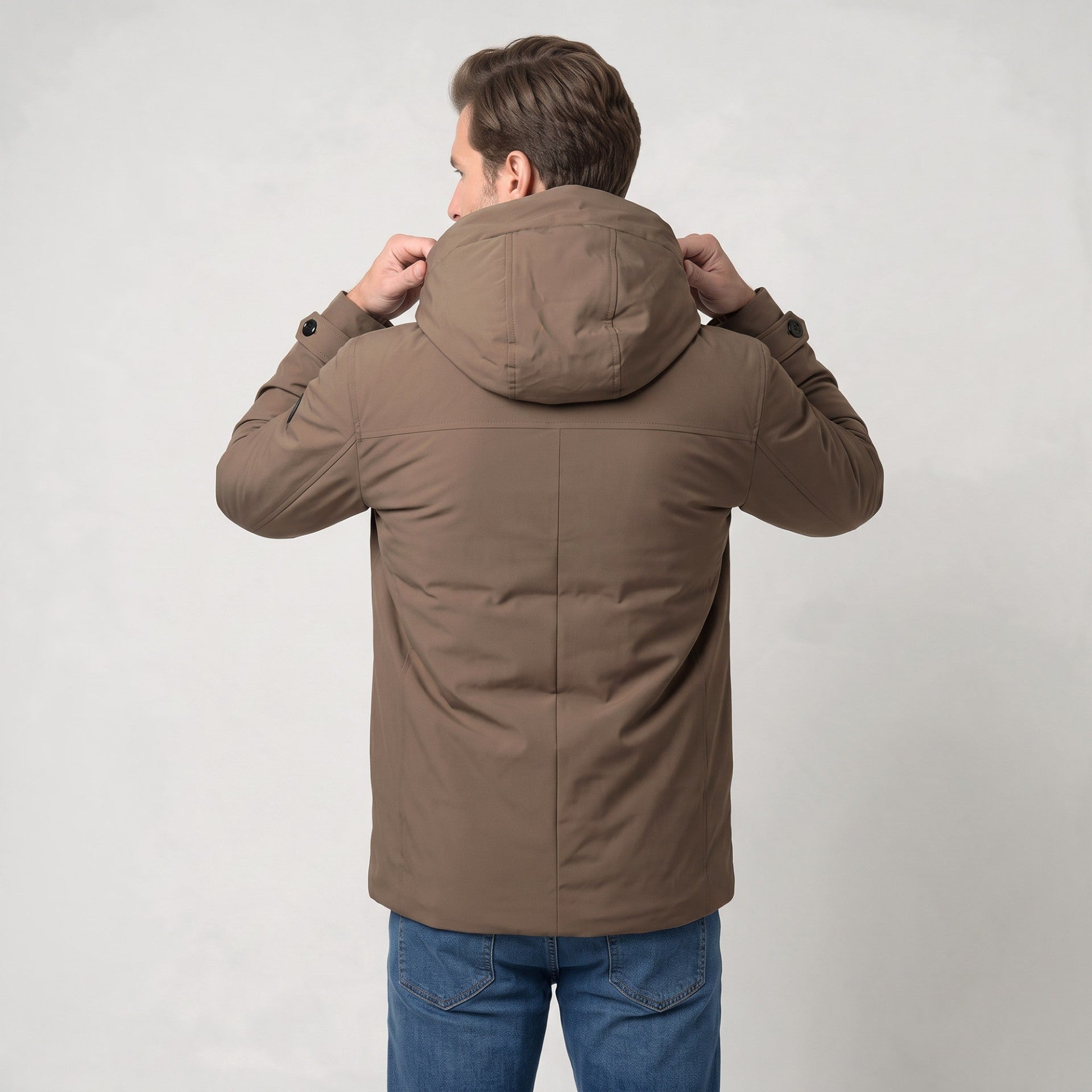 Chamarra acolchada para Hombre con Capucha y Botones | Greenlander
