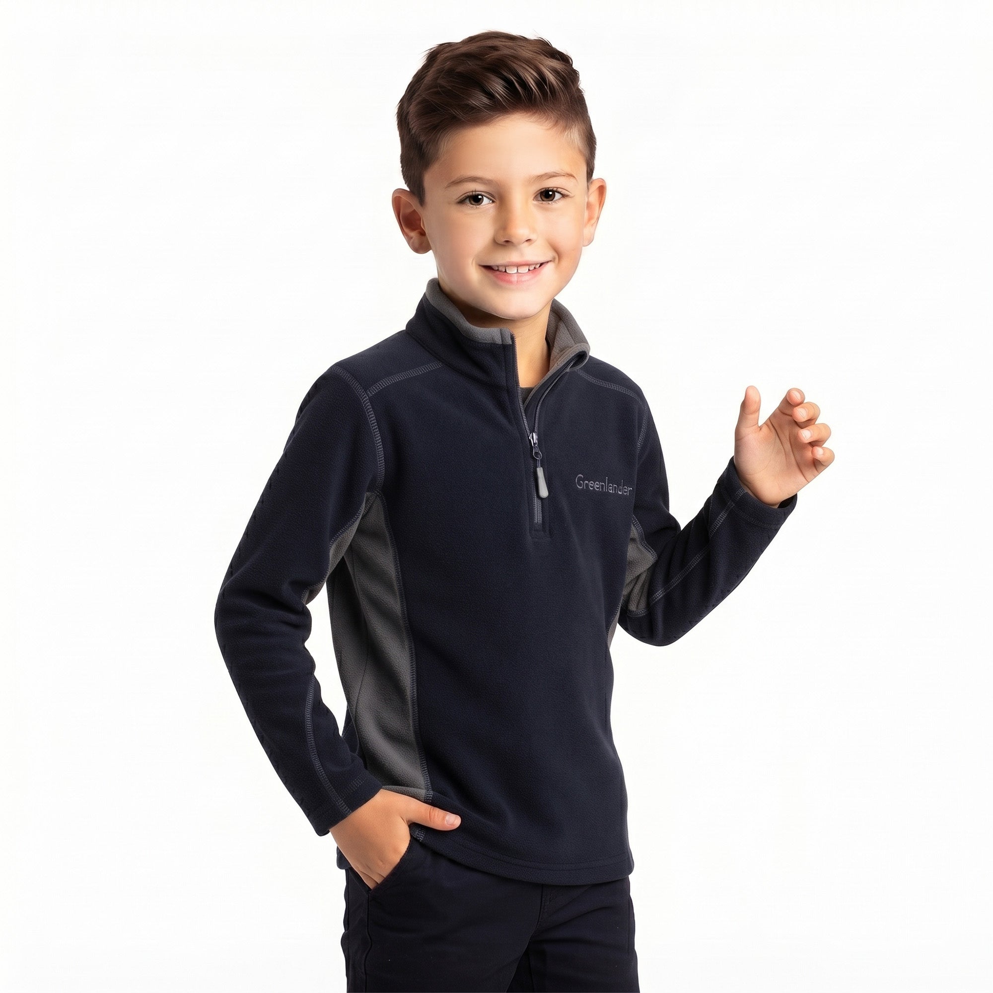 Sudadera Fleece Comfort Medio Cierre Niño