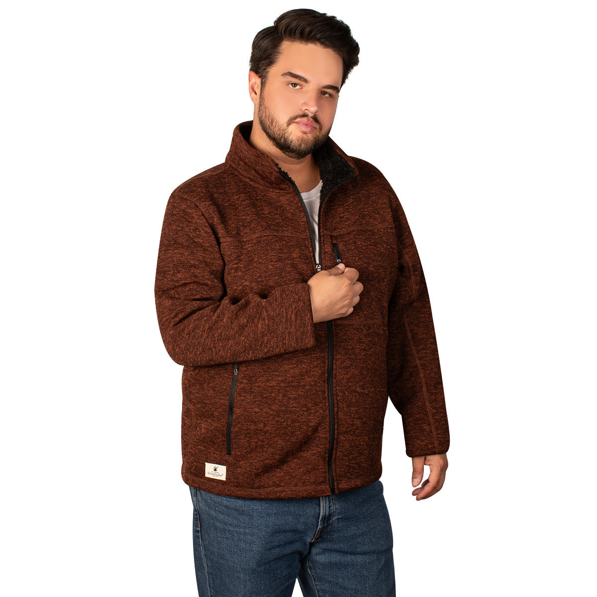 Chaqueta Greenlander de Punto Hombre  Plus Size