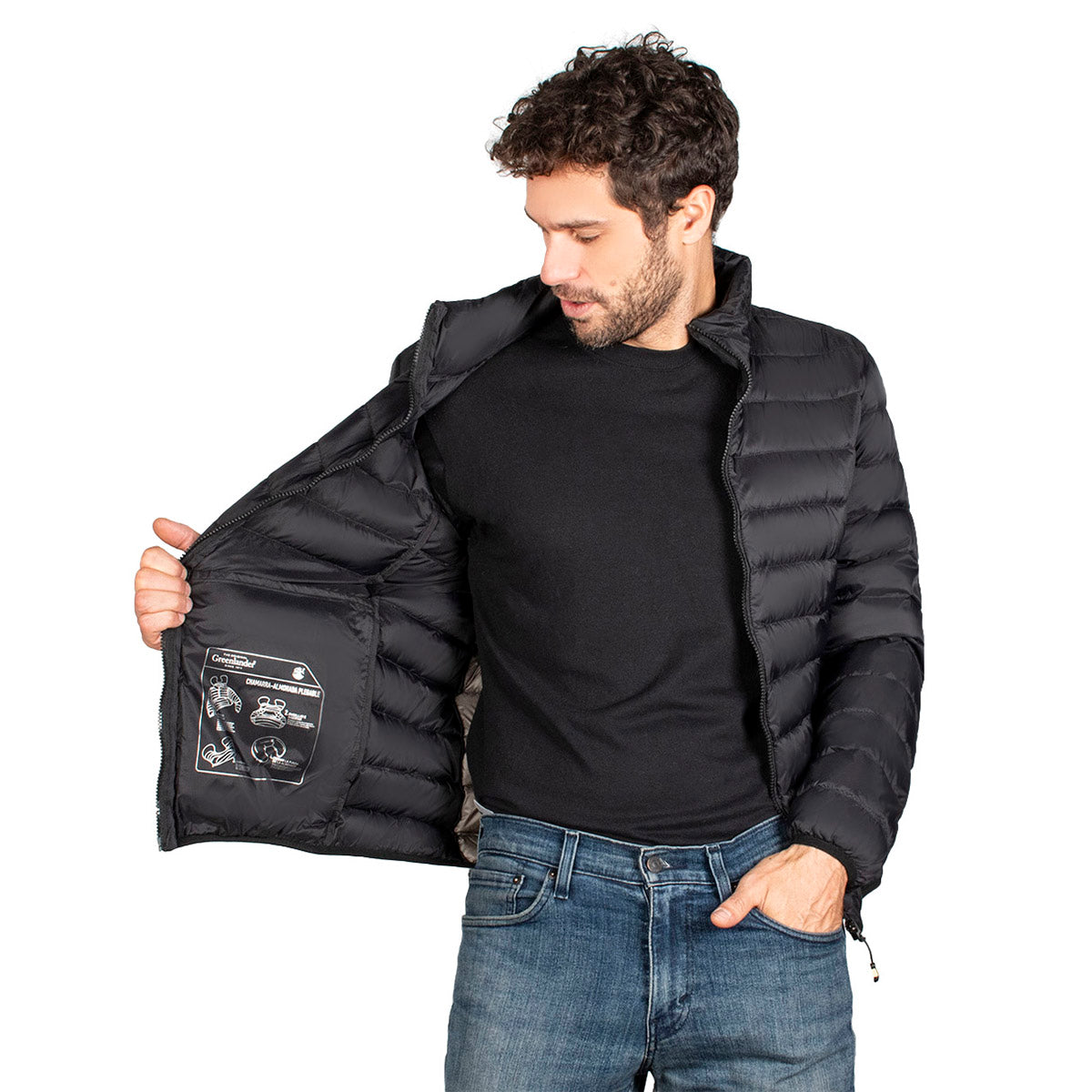 Chamarra de Pluma Ligera Packable Hombre