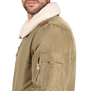 Chamarra Bomber para Hombre con Cuello Desmontable y Bolsillos | Greenlander