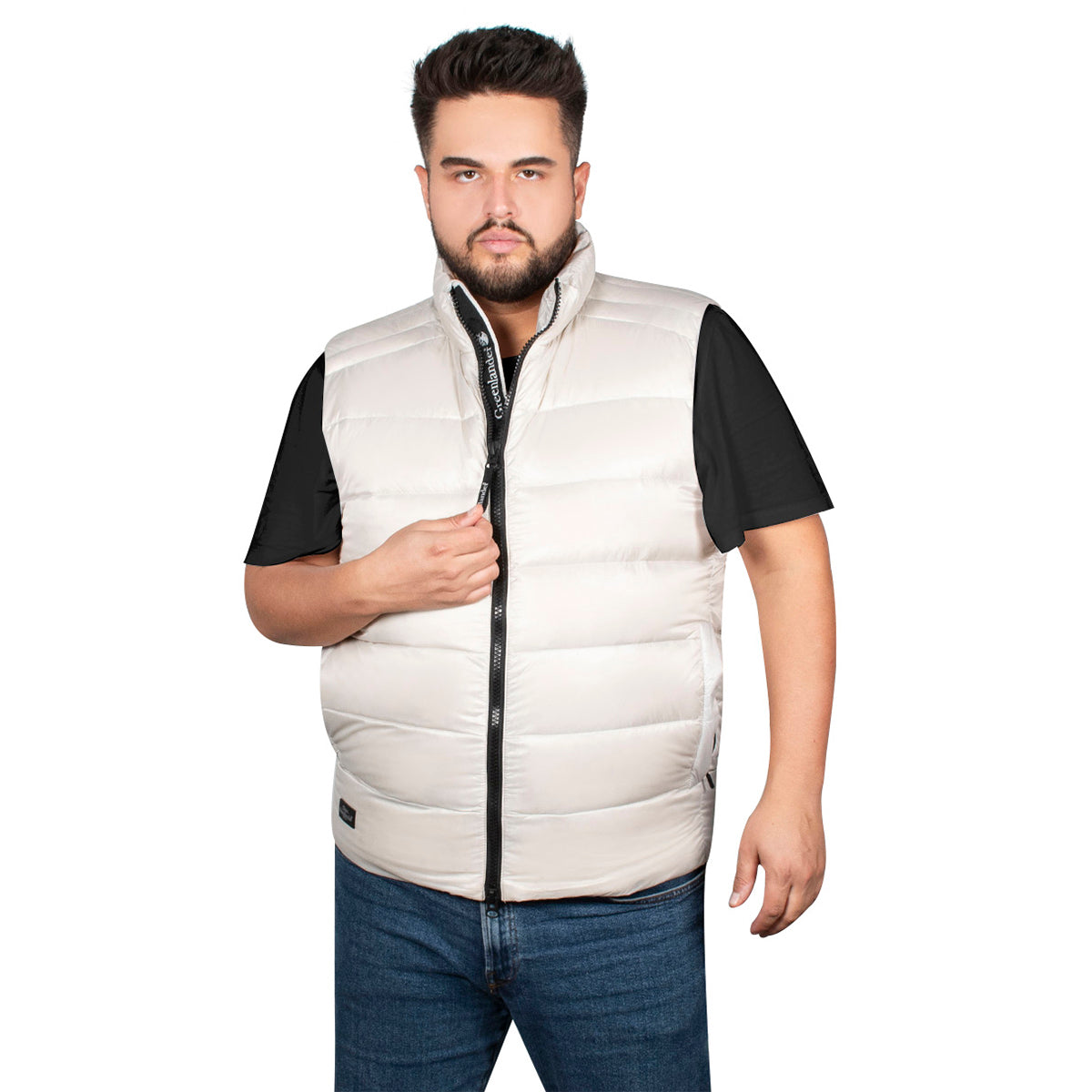 Chaleco Pluma Ligera Hombre Plus Size