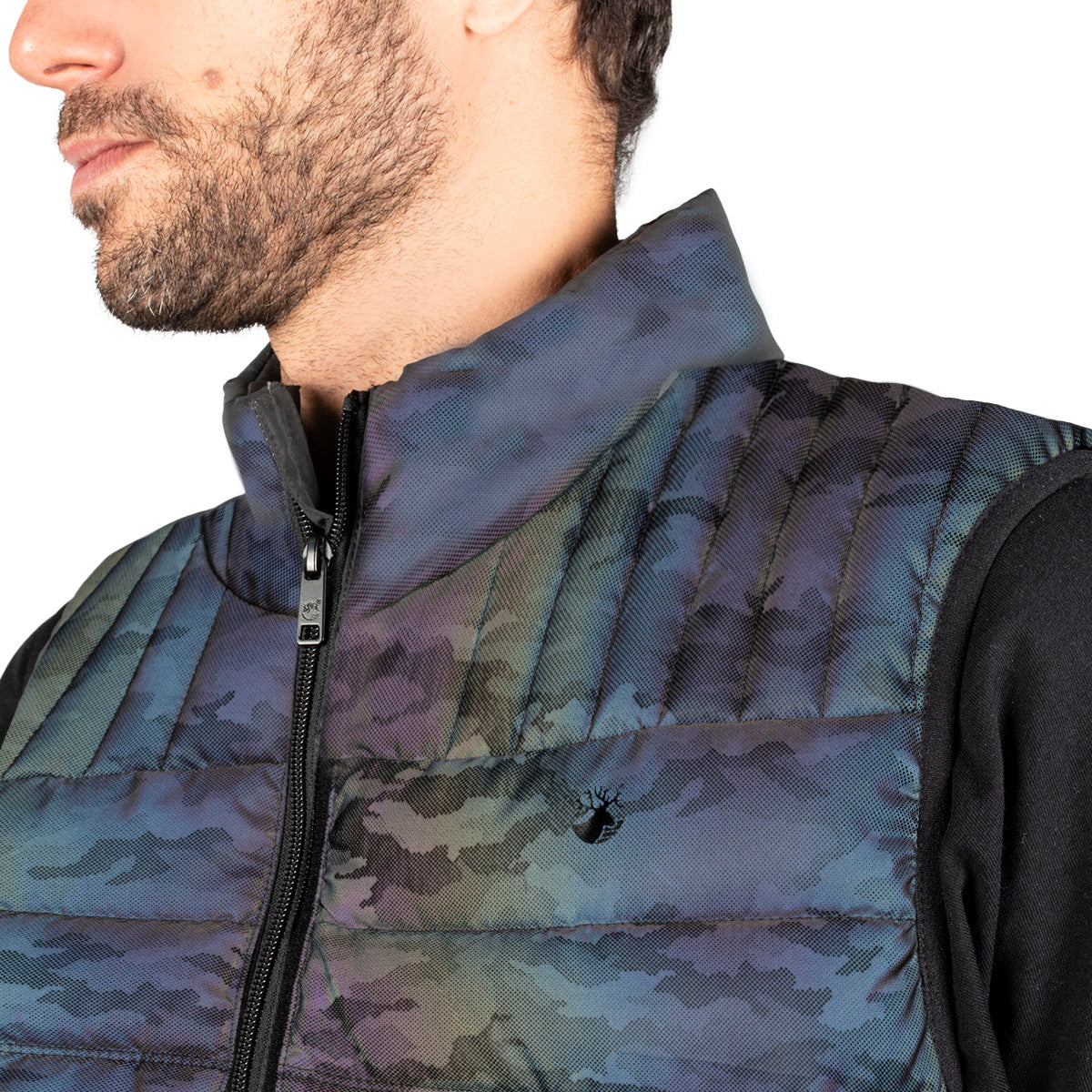 Chaleco Acolchado para Hombre con Cierre, Bolsillos y Detalles Reflectantes | Greenlander