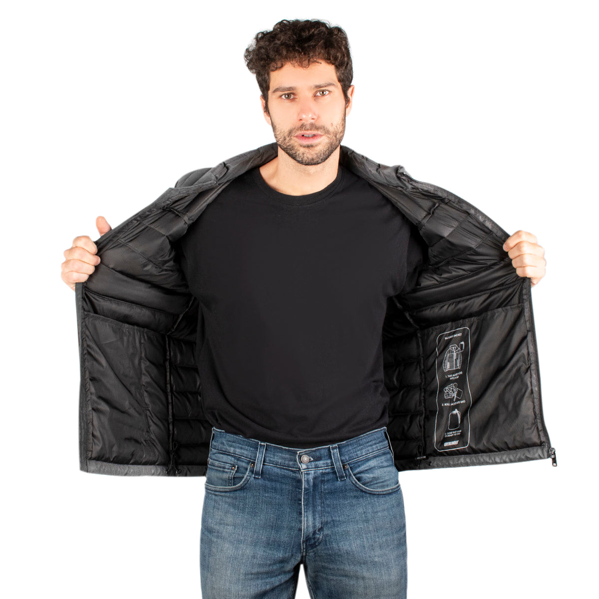 Chaleco Acolchado para Hombre con Cierre, Bolsillos y Detalles Reflectantes | Greenlander