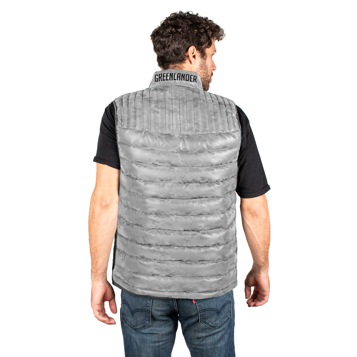 Chaleco Acolchado para Hombre con Cierre, Bolsillos y Detalles Reflectantes | Greenlander