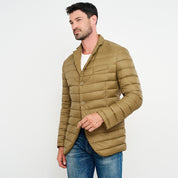 Chamarra Para Hombre Capitonada De Pluma Ligera Tallas Extras