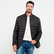 Chamarra Para Hombre Capitonada De Pluma Ligera Tallas Extras