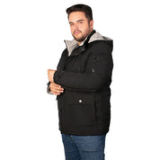 Chamarra Reversible con Capucha Desmontable Greenlander Hombre Plus Size