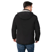 Chamarra Reversible con Capucha Desmontable Greenlander Hombre Plus Size
