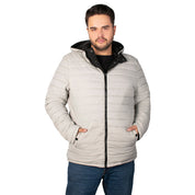 Chamarra Reversible con Capucha Desmontable Greenlander Hombre Plus Size