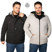 Chamarra Reversible con Capucha Desmontable Greenlander Hombre Plus Size