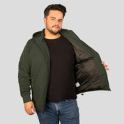 Chamarra con capucha desmontable y bolsillos para hombre Greenlander