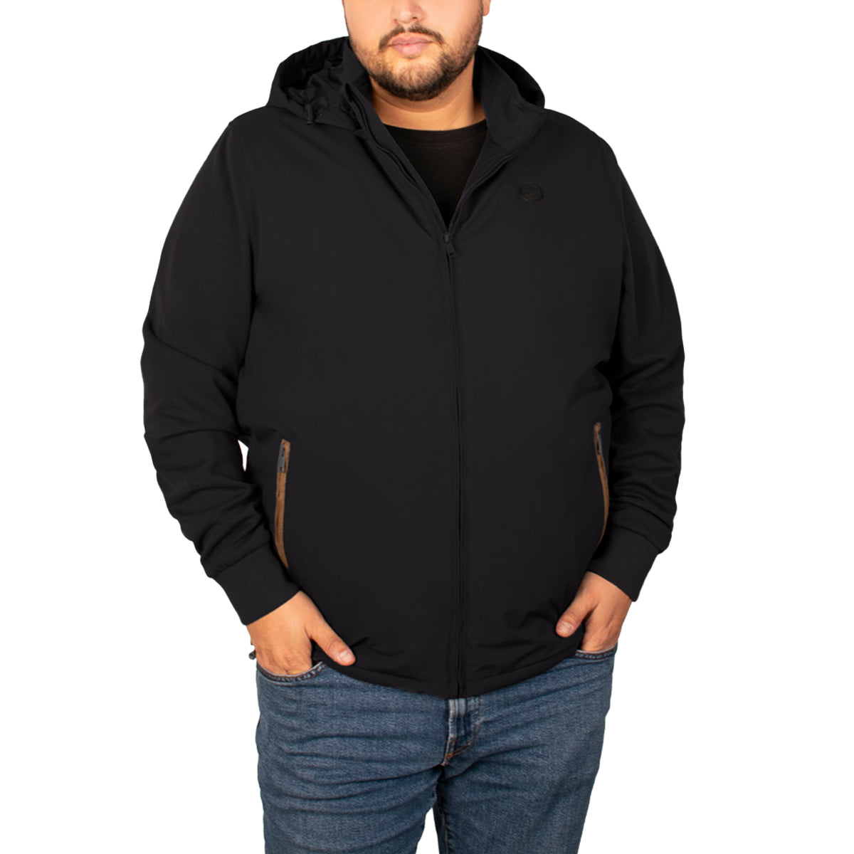 Chamarra con capucha desmontable y bolsillos para hombre Greenlander