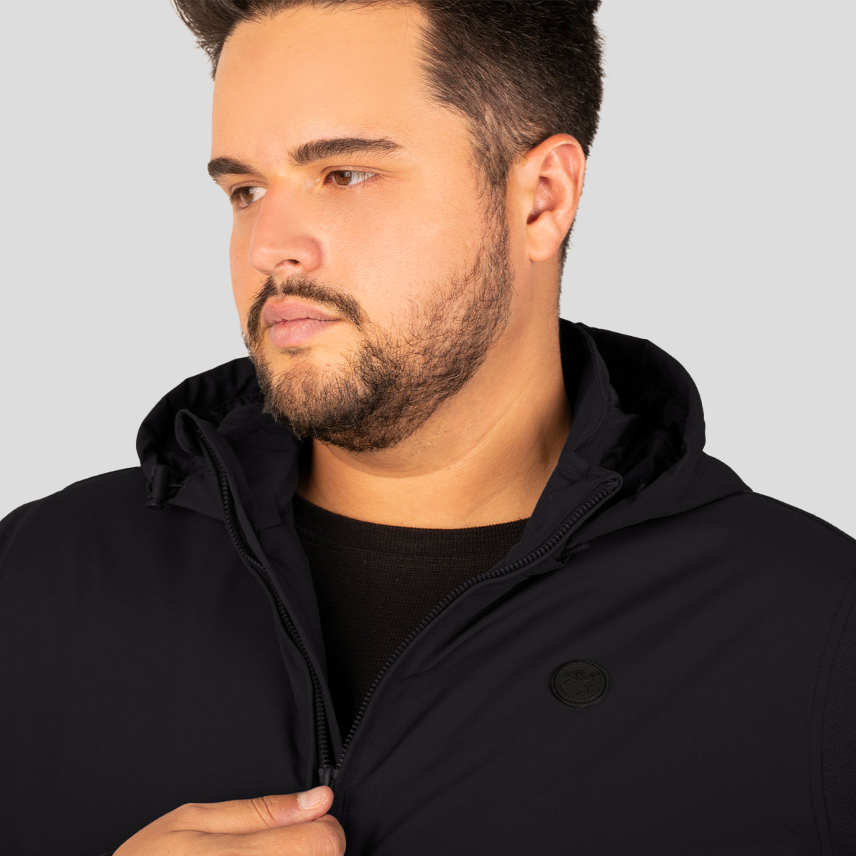 Chamarra con capucha desmontable y bolsillos para hombre Greenlander