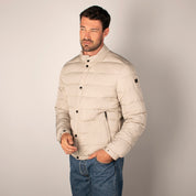 Chamarra Para hombre Capitonada Cuello Mao