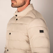 Chamarra Para hombre Capitonada Cuello Mao
